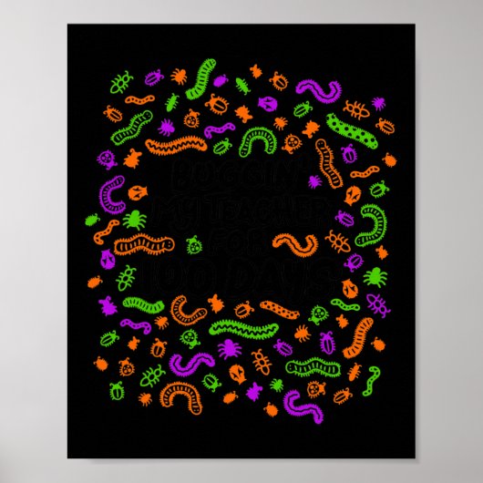 Leuk om mijn leraar 100 dagen lang lastig te valle poster (Voorkant)