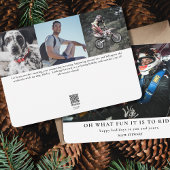 Leuk om te rijden Race auto Driver Kerstmis Fotoka Feestdagenkaart