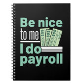 Leuk om te zijn... dat ik een grappige Clerk manag Notitieboek (Voorkant)