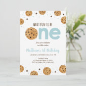 Leuk om te zijn One Cookie Boy Eerste Verjaardag Kaart (Staand voorkant)