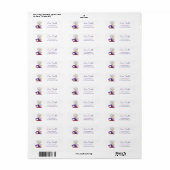 Leuk oma-scooter zeemeermin retouradres etiket (Full Sheet)