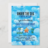 Leuk onder de uitnodiging van het verjaardagsfeest (Voorkant)