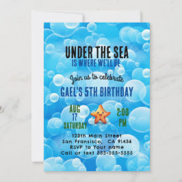 Leuk onder de uitnodiging van het verjaardagsfeest