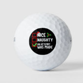 Leuk ondeugend Een poging werd gedaan Kerstlijst H Golfballen (Voorkant)