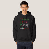 Leuk Ondeugend EEN POGING WERD GEMAAKT Kerstman H Hoodie (Voorkant volledig)