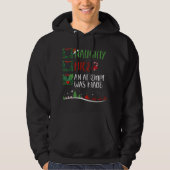 Leuk Ondeugend EEN POGING WERD GEMAAKT Kerstman H Hoodie (Voorkant)