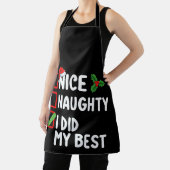 Leuk ondeugend Ik deed mijn beste kerstlijst famil Schort (Insitu)