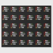 Leuk ondeugend Ik probeerde Kerstmis lijst vakanti Cadeaupapier (Vlak)