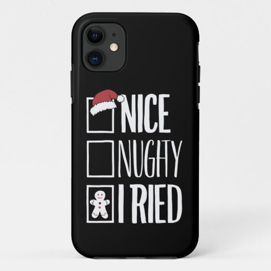 Leuk ondeugend Ik probeerde Santa's ondeugende lij Case-Mate iPhone Case (Achterkant)