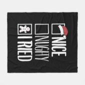 Leuk ondeugend Ik probeerde Santa's ondeugende lij Fleece Deken (Voorkant (Horizontaal))