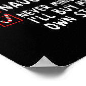 Leuk ondeugend laat staan dat ik mijn eigen spulle poster (Hoek)