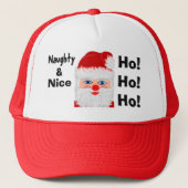Leuk Ondeugend Leuk Kerstman Lijst Trucker Pet (Voorkant)