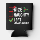 Leuk ondeugend links zonder toezicht kerstlijst Ho Blikjeskoeler (Voorkant)