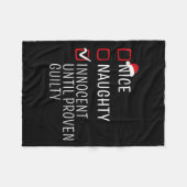 Leuk Ondeugend Mooi Kerst Familie Pyjama Mannen Vr Fleece Deken (Voorkant (Horizontaal))