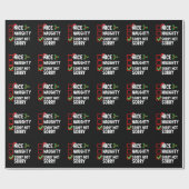 Leuk ondeugend sorry niet kerstlijst vakantie cadeaupapier (Vlak)