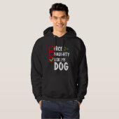 Leuk ondeugend Vraag mijn hond kerstlijst vakantie Hoodie (Voorkant volledig)