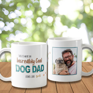 Leuk Ongelooflijk Cool Dog Dad, Aangepaste Foto Mo Koffiemok