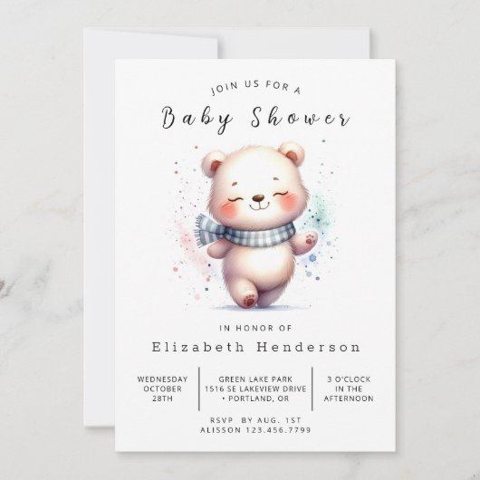 Leuk online Beer Baby shower Kaart (Voorkant)