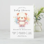 Leuk online Beer Baby shower Kaart (Staand voorkant)