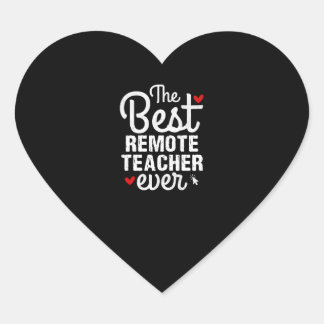 Leuk online leren De beste leraar op afstand ooit Hart Sticker