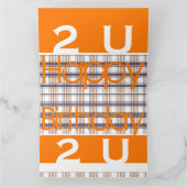 Leuk ontwerp met Sinaasappel en geruite Kaart (Binnen)