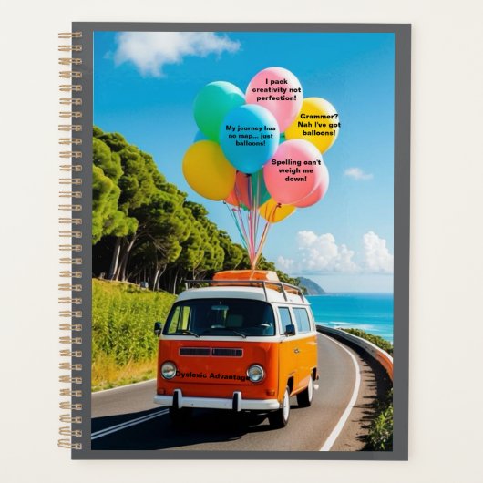 Leuk ontwerp om de voordelen van dyslexie te shows planner (Voorkant)