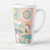 Leuk ontwerp op het glas met kinderen thema latte mok (Rechts)