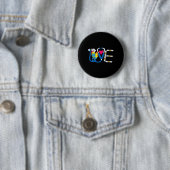 Leuk ontwerp voor Autisme Acceptatie Dag Ronde Button 5,7 Cm (In situ)