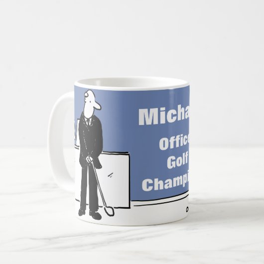 Leuk ontwerp voor de golfliefhebber koffiemok (Voorkant links)