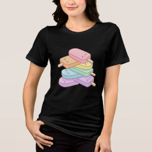 Leuk Ontwerp voor Ijslolly Stapel Tri-Blend Shirt