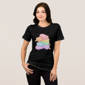 Leuk Ontwerp voor Ijslolly Stapel Tri-Blend Shirt (Voorkant volledig)