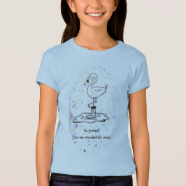 leuk ontwerp, woorden die je unieke kind vieren t-shirt