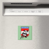 Leuk Oostenrijk Fietsen Panda Magneet (Insitu (Vaatwasser))