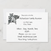 Leuk op elk moment, familiereünie Schattigee wasbe Kaart (Achterkant)