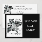 Leuk op elk moment, familiereünie Schattigee wasbe Kaart (Voorkant / Achterkant)