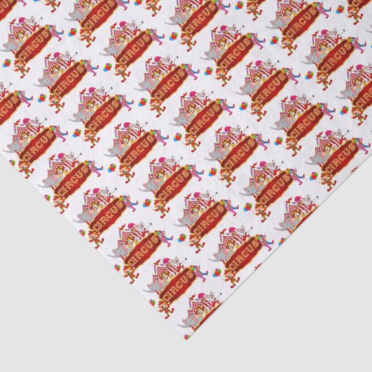 leuk opgeraapt circusfeest tissuepapier (Detail)