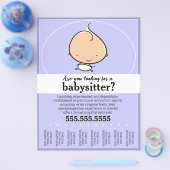 Leuk oppassen, kinderopvang, kinderopvang, traanve flyer (Enkel)