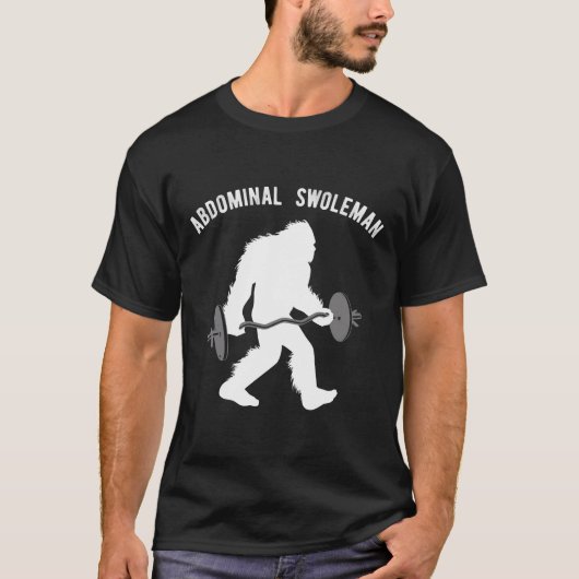 Leuk optillen Yeti buik zwoleman cadeau T-shirt (Voorkant)