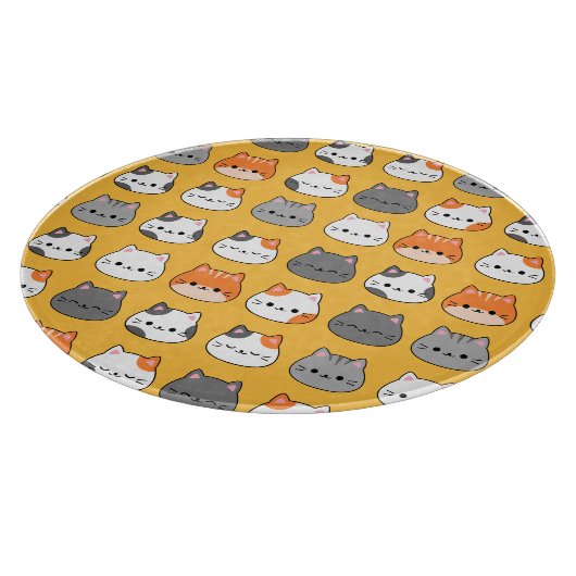 Leuk Oranje kattengezicht Snijplank (Hoek)