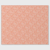 Leuk Oranje Tiger Stripe Pattern Cadeaupapier (Vlak)