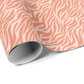Leuk Oranje Tiger Stripe Pattern Cadeaupapier (Rol Hoek)