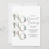 Leuk Ornament Exchange Holiday Party Kaart (Voorkant)