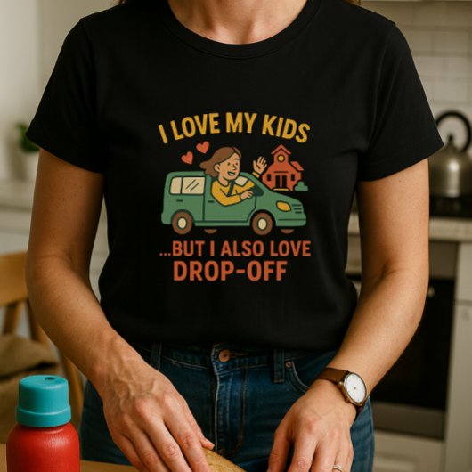 Leuk ouderschool Shirt; Ik hou van mijn Kinderen & T-shirt