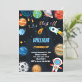 Leuk Outer Space Theme voor kinderen Kaart (Staand voorkant)