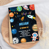 Leuk Outer Space Theme voor kinderen Kaart