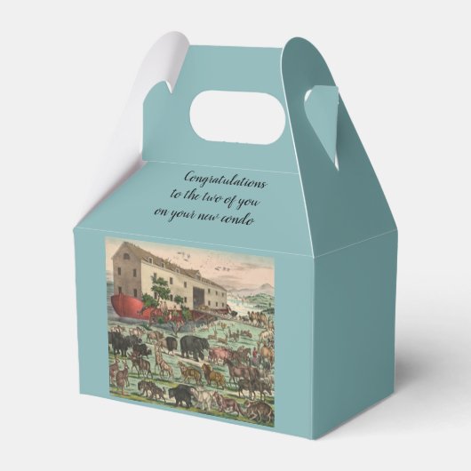 Leuk Paar Gefeliciteerd met New Condo Bedankdoosjes (Achterkant)