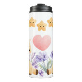 Leuk paar Giraffe Thermische Tumbler Thermosbeker (Voorkant)