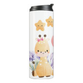 Leuk paar Giraffe Thermische Tumbler Thermosbeker (Gedraaid links)