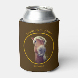 Leuk Paardengezicht gepersonaliseerd Blikjeskoeler