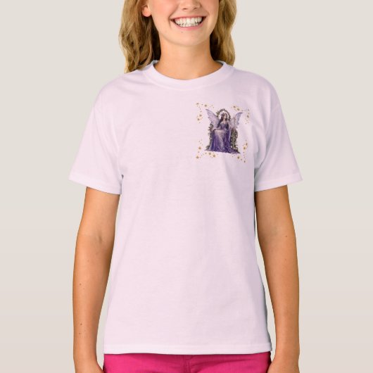 Leuk Paars Fee T-Shirt . (Voorkant)